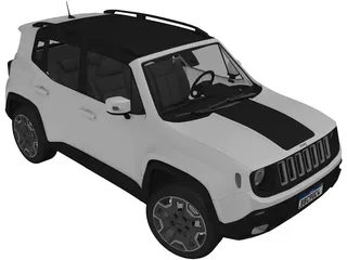 Jeep Renegade Latitude (2015) 3D Model