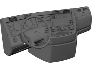 Freightliner Cascadia Dashboard (2015) 3D Model