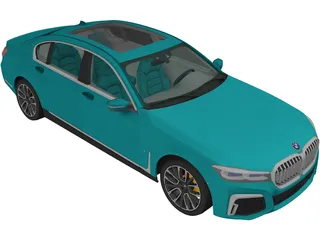 BMW 745Le (2020) 3D Model