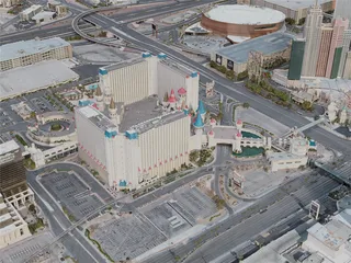 Las Vegas City, The Strip, USA (2020) 3D Model