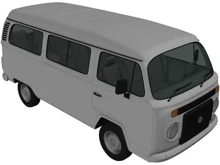 Volkswagen Kombi (2012) 3D Model