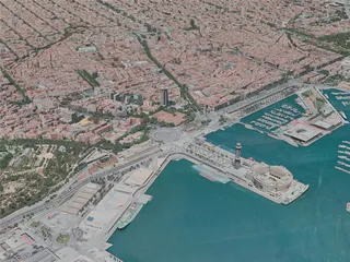 Barcelona City, Spain (2020) 3D Model