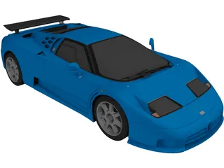 Bugatti EB110 (1991) 3D Model