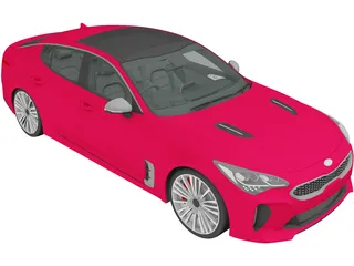 Kia Stinger GT (2017) 3D Model