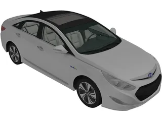 Hyundai Sonata Hybrid (2015) 3D Model