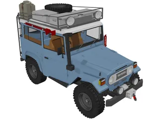 Toyota Land Cruiser FJ40 [Lifted] 3D Model