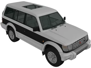 Mitsubishi Pajero (1991) 3D Model