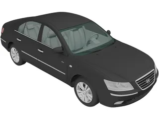 Hyundai Sonata (2008) 3D Model
