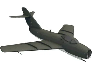 Mikoyan-Gurevich MiG-15 Fagot 3D Model