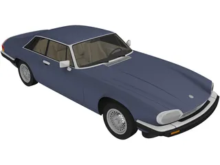 Jaguar XJ-S Coupe (1990) 3D Model