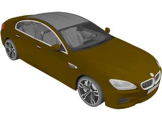 BMW M6 Gran Coupe (2014) 3D Model