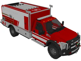 Ford F350 Offroad Pumper (2015) 3D Model