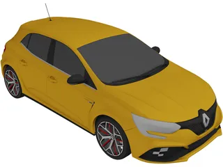 Renault Megane RS Trophy 300 Hatchback (2018) 3D Model