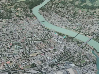 Linz City, Austria (2020) 3D Model