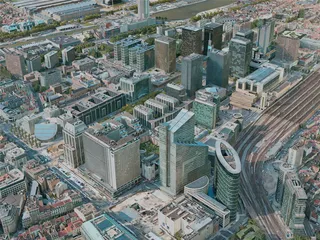 Brussels City, Belgium (2020) 3D Model