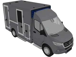 Mercedes-Benz Ambulance 3D Model