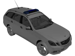 Mercedes-Benz E-Class Police 3D Model