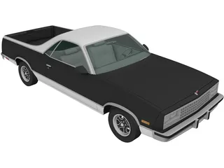 Chevrolet El Camino (1982) 3D Model