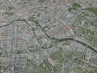 Berlin City, Germany (2020) 3D Model