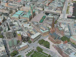 Hamburg City, Germany (2020) 3D Model