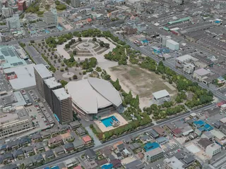Fukuyama City, Japan (2020) 3D Model