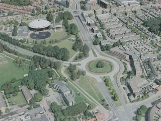 Eindhoven City, Netherlands (2020) 3D Model