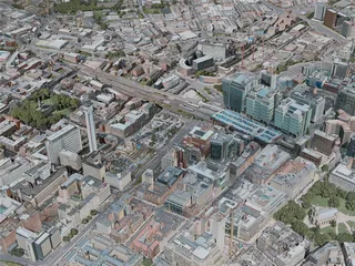 Birmingham City, UK (2020) 3D Model