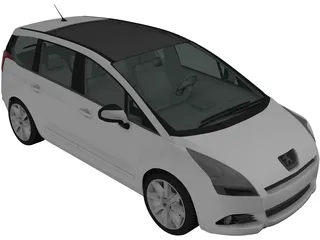 Peugeot 5008 (2010) 3D Model