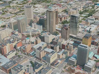 Indianapolis City, USA (2020) 3D Model