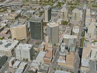 Oakland City, USA (2020) 3D Model