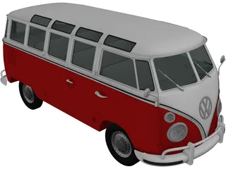 Volkswagen Transporter T1 (1950) 3D Model