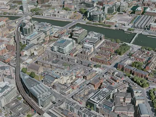 Dublin City, Ireland (2020) 3D Model
