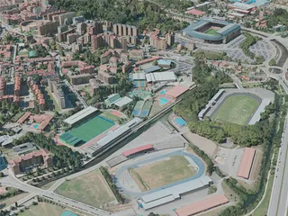 Gijon City, Spain (2020) 3D Model