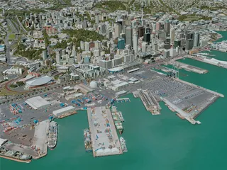Auckland City, New Zealand (2020) 3D Model