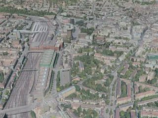 Basel City, Switzerland (2020) 3D Model