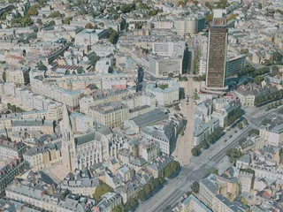 Nantes City, France (2020) 3D Model