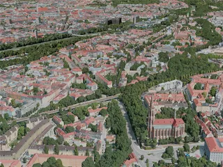 Munich City, Germany (2020) 3D Model