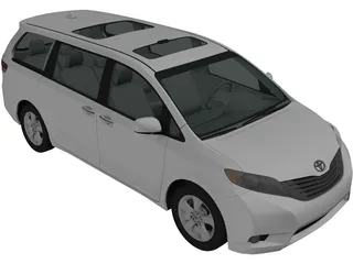 Toyota Sienna (2012) 3D Model