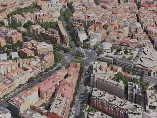 Madrid City, Spain (2020) 3D Model