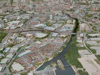 Leeds City, UK (2020) 3D Model