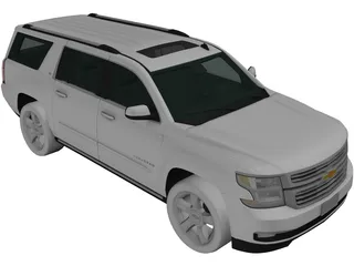 Chevrolet Suburban LTZ (2018) 3D Model