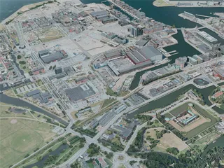Malmo City, Sweden (2020) 3D Model