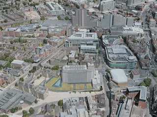 Nottingham City, UK (2020) 3D Model