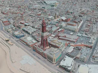 Blackpool City, UK (2020) 3D Model