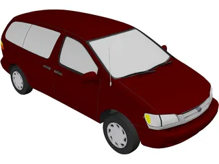 Toyota Sienna (1998) 3D Model