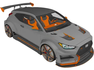 Hyundai Veloster N Race Concept (2019) 3D Model