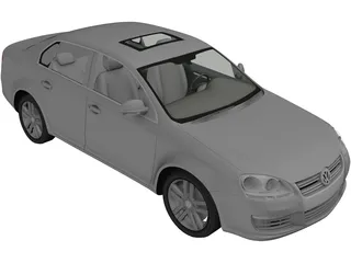 Volkswagen Jetta (2006) 3D Model