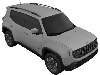 Jeep Renegade (2016) 3D Model