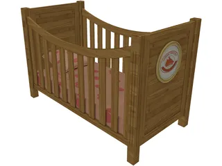 Baby Bed 3D Model