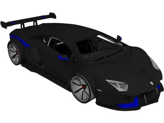 Lamborghini Aventador [Tuned] 3D Model